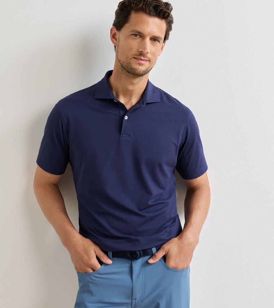 Peter Millar Albatross Cotton Blend Pique Polo - NOA Marbella